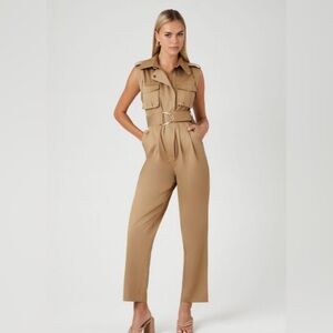 Belted Cargo Jumpsuit